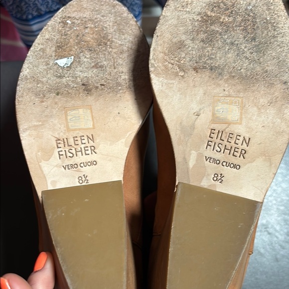 Eileen Fisher Tote Beige Earth Heeled Bootie Sz 8.5 Retail $225 - Picture 5 of 6